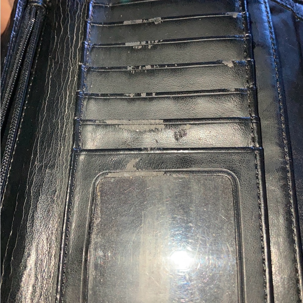 Coach Black Leather Wallet with Gold Hardware - Picture 3 of 6